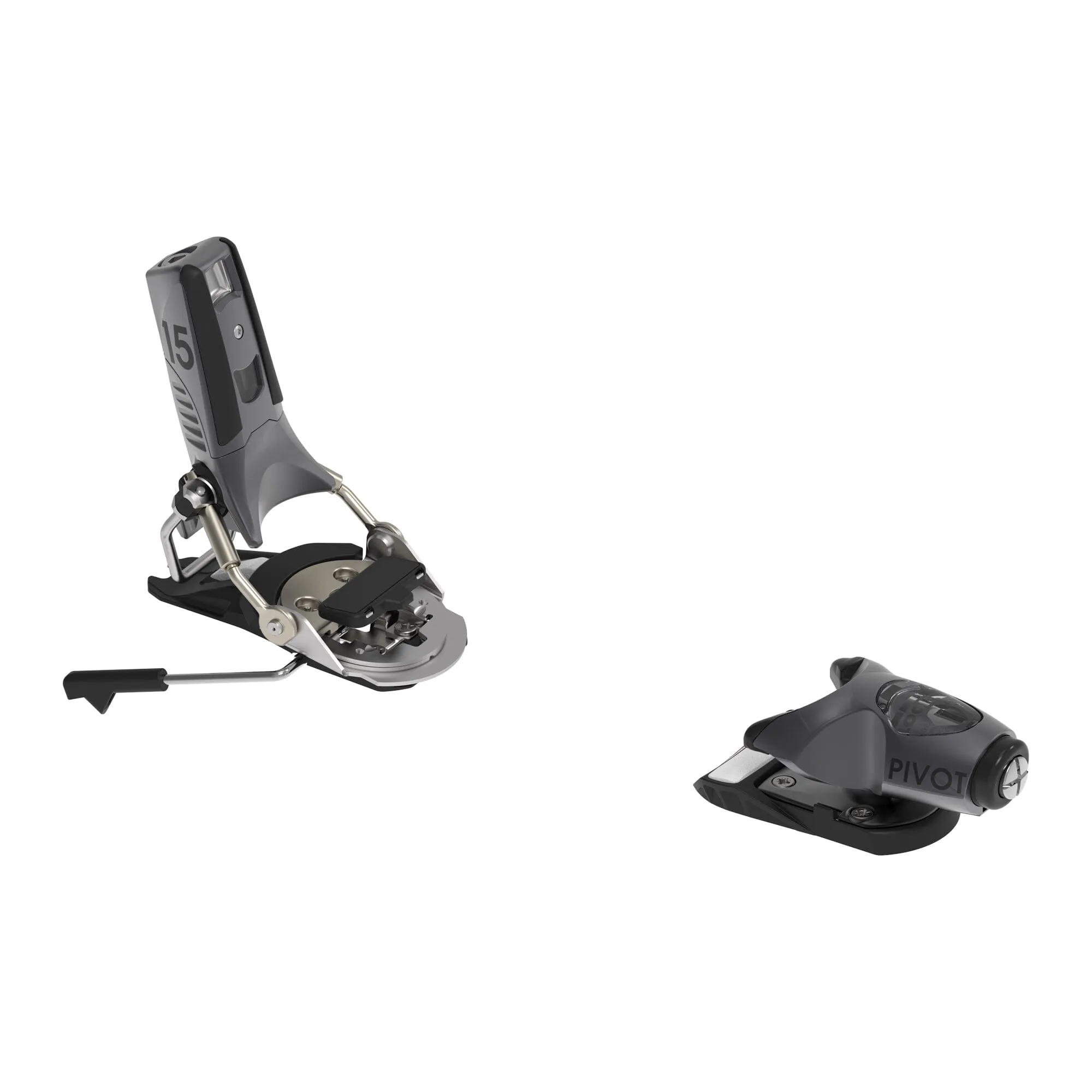Look Pivot 2.0 15 GW Bindings with 95mm Brakes - Black Metal