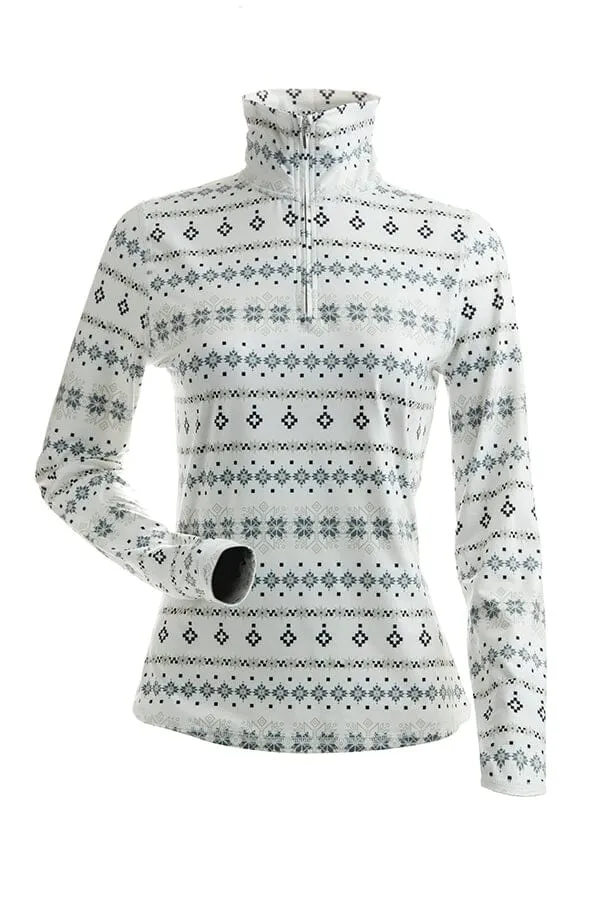 Nils Women's Snowflake Print T-Neck